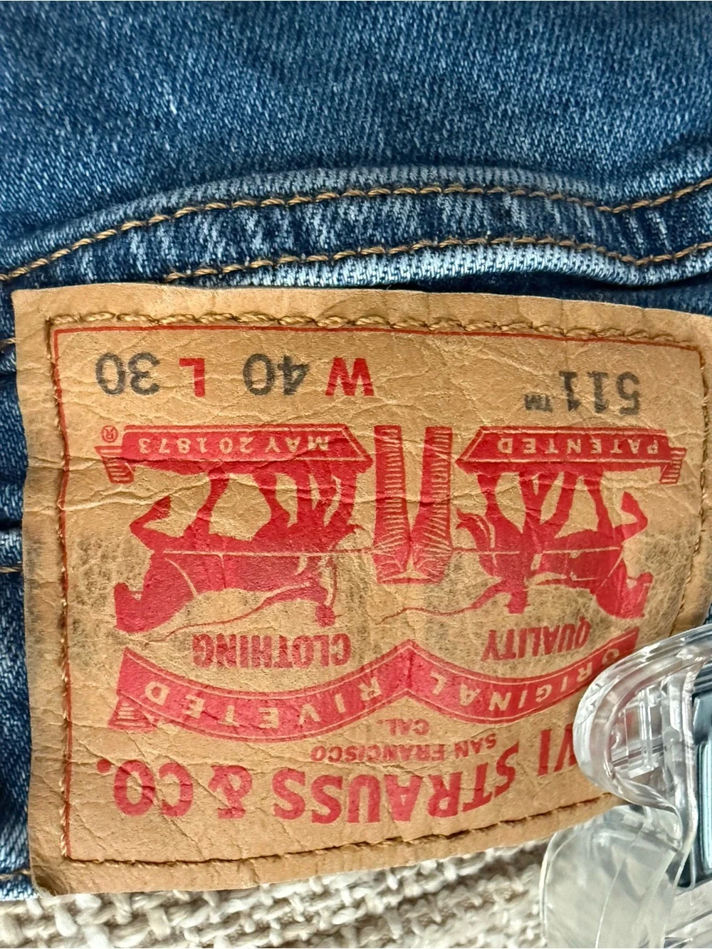 Levi's Men's Dark Blue Straight Jeans